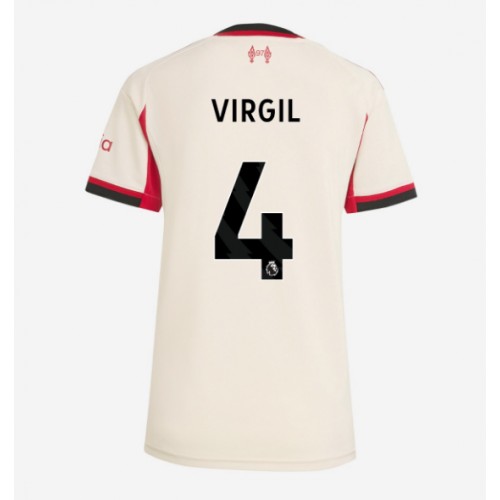 Liverpool Virgil van Dijk #4 Replica Away Shirt Ladies 2025-26 Short Sleeve Liverpool Virgil van Dijk #4 Replica Away Shirt Ladies 2025-26 Short Sleeve